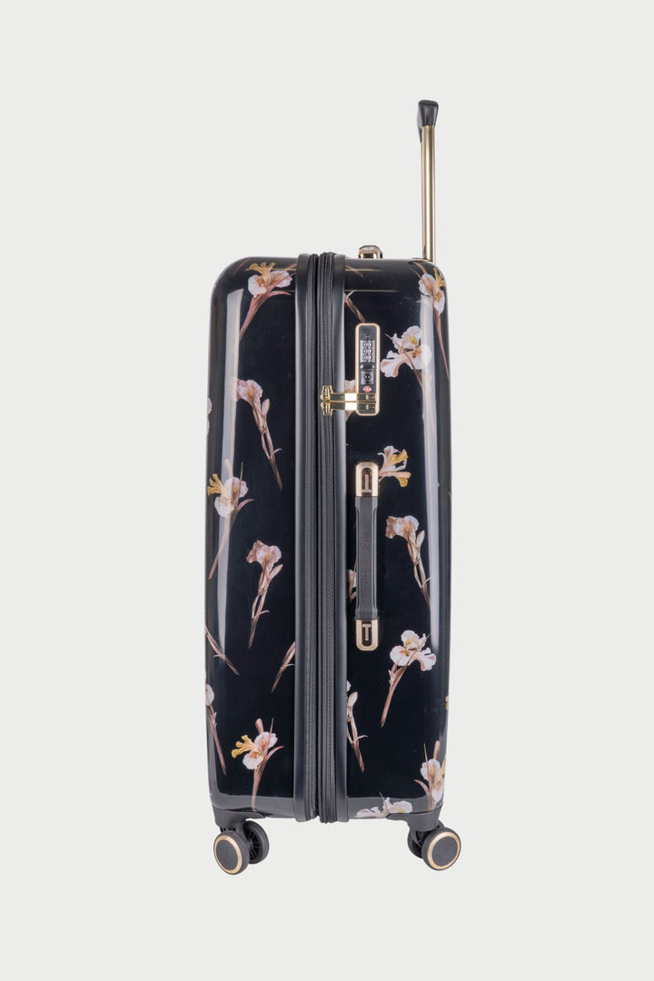 Wild Iris Large 4-Wheel Trolley Case - Black