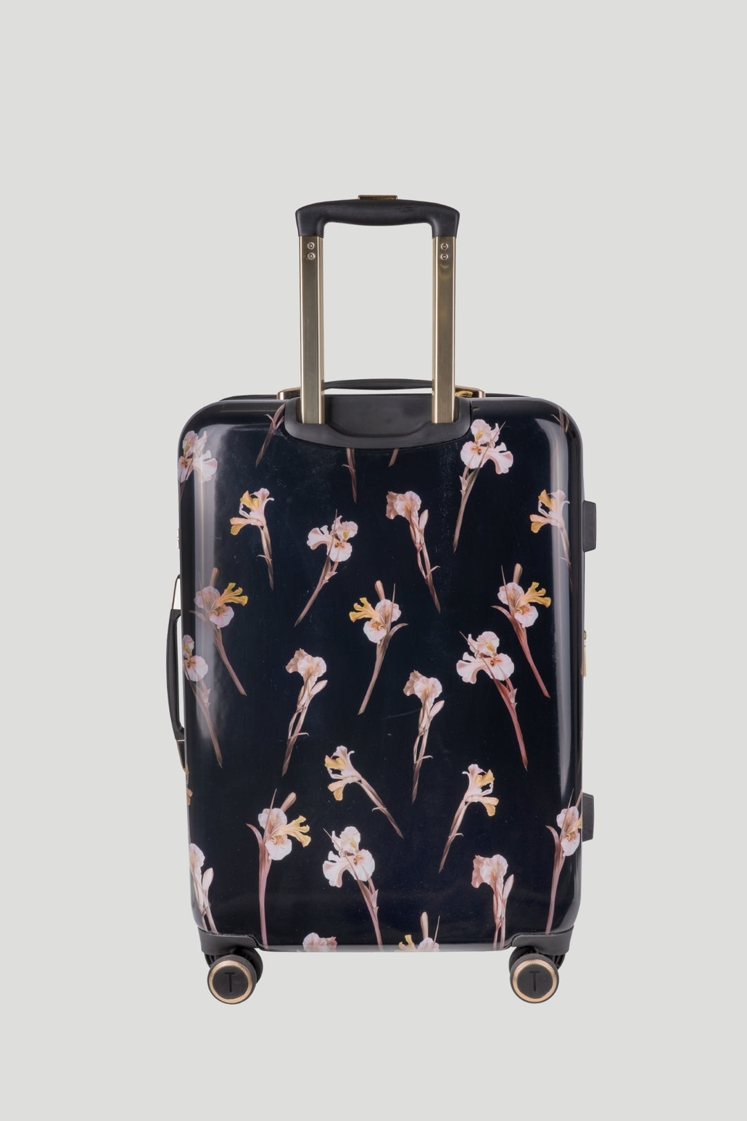Wild Iris Medium 4-Wheel Trolley Case - Black
