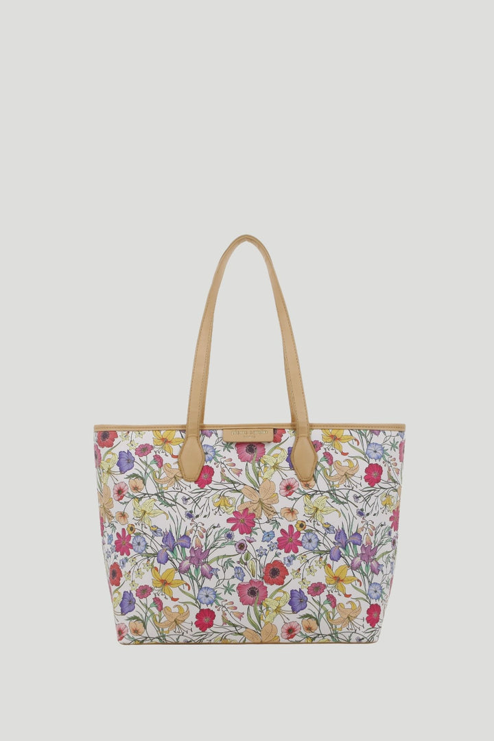 Elodie Printed Floral Tote Bag - White