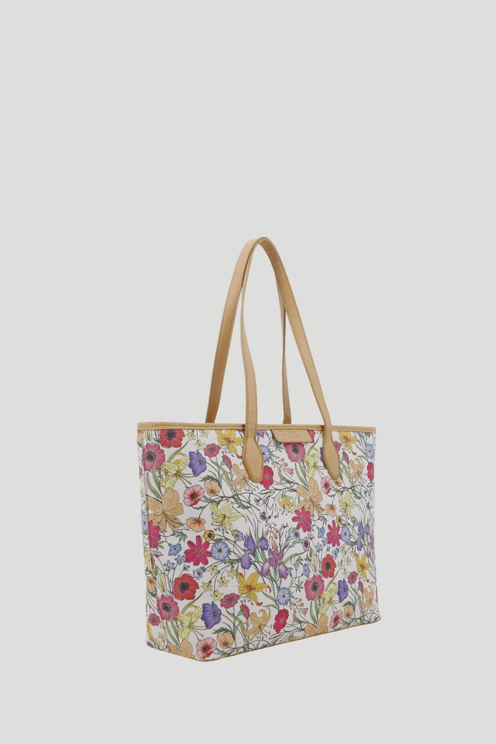 Elodie Printed Floral Tote Bag - White