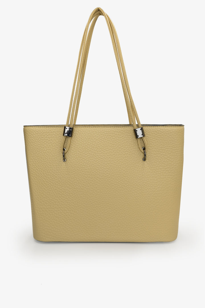 Kira Large Pebble Bag - Custard