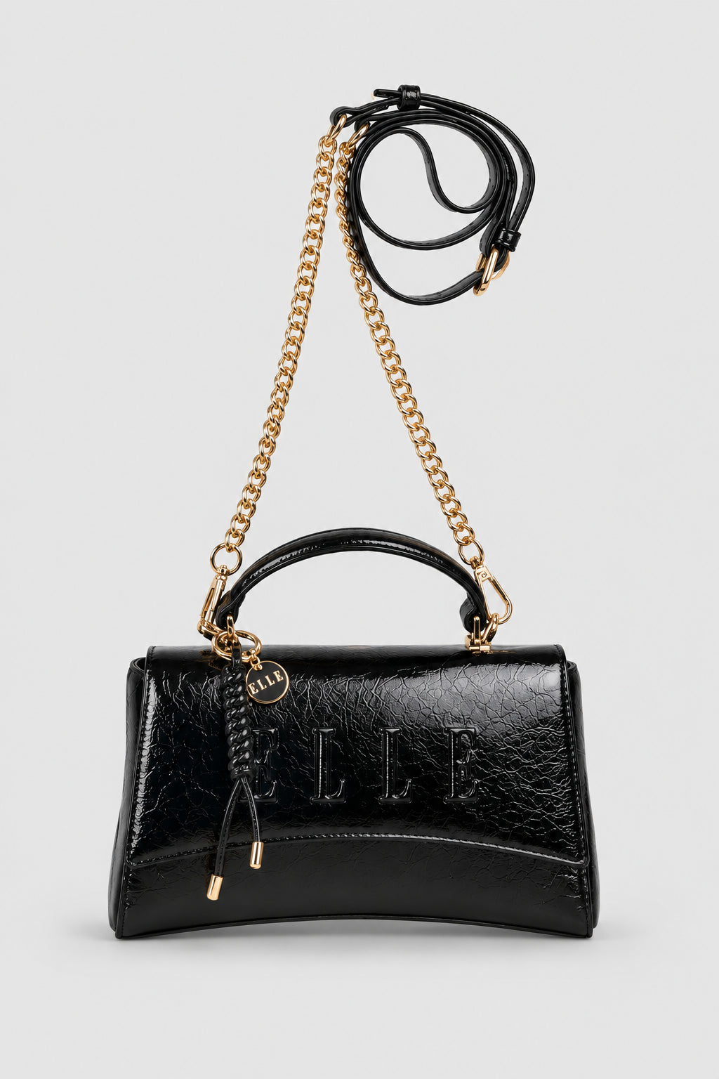Madonna Flapover Sling Bag - Black