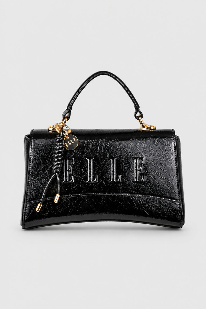 Madonna Flapover Sling Bag - Black