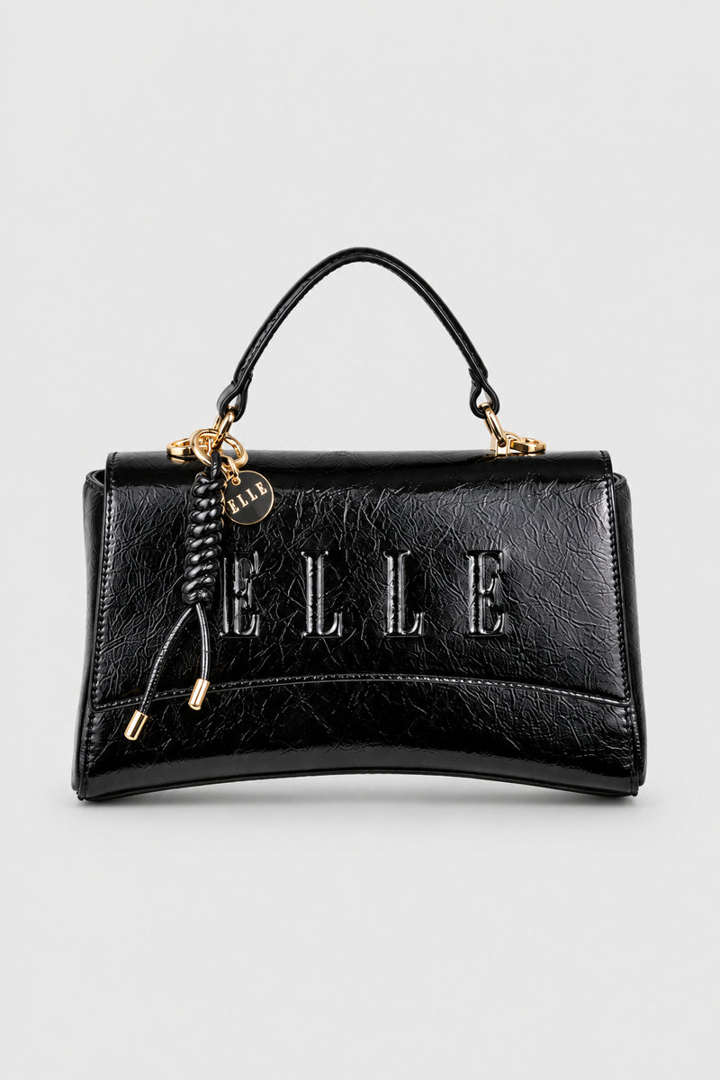 Madonna Flapover Sling Bag - Black