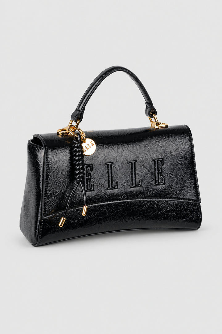 Madonna Flapover Sling Bag - Black