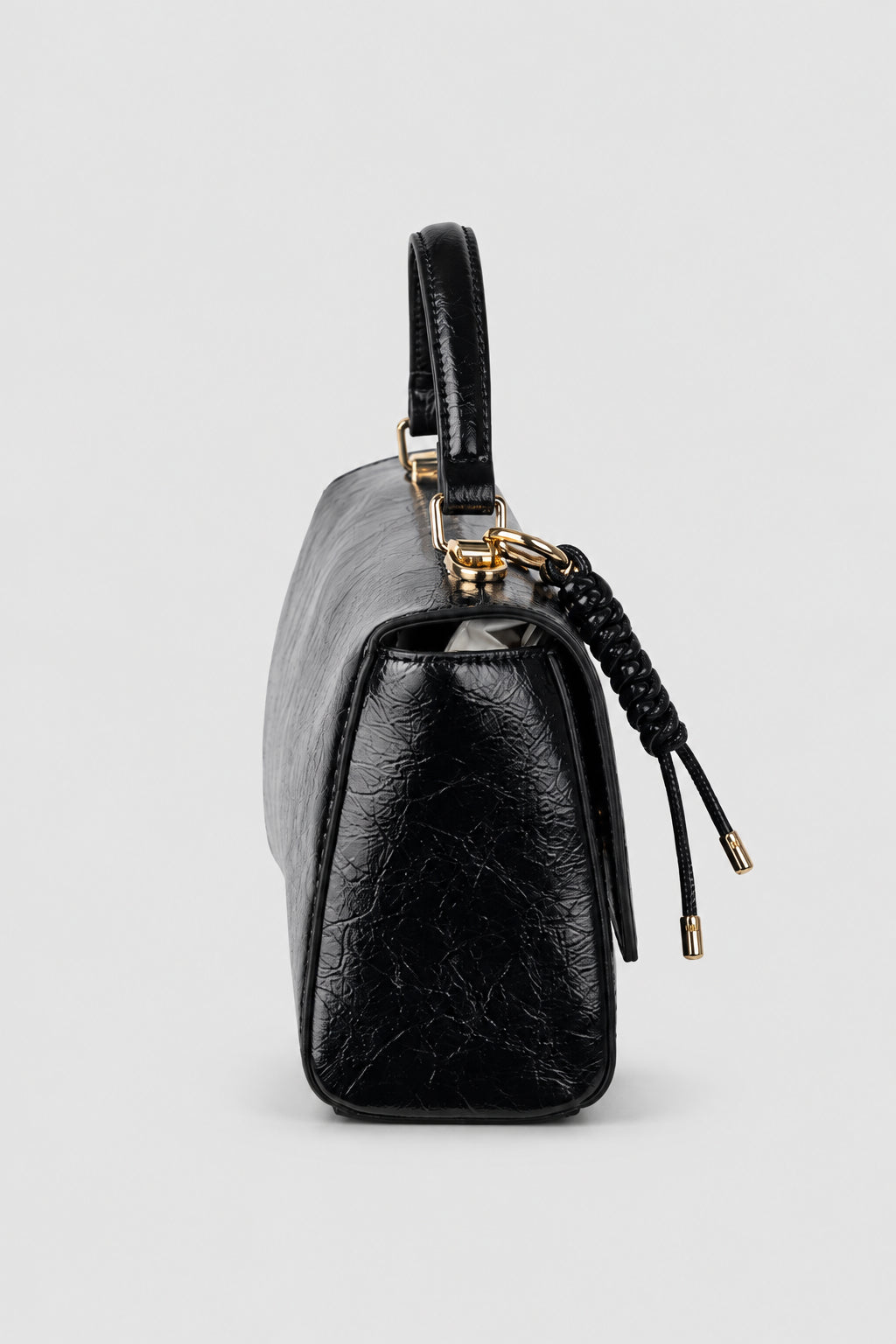 Madonna Flapover Sling Bag - Black