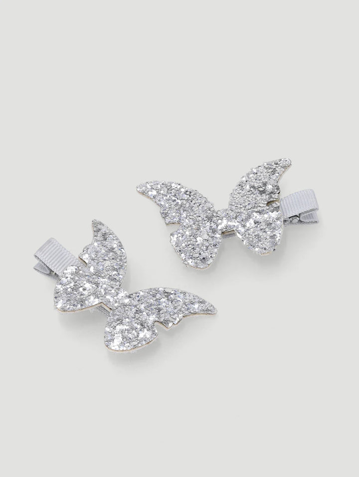 Keedo 2 Pack Glitter Butterfly Clip
