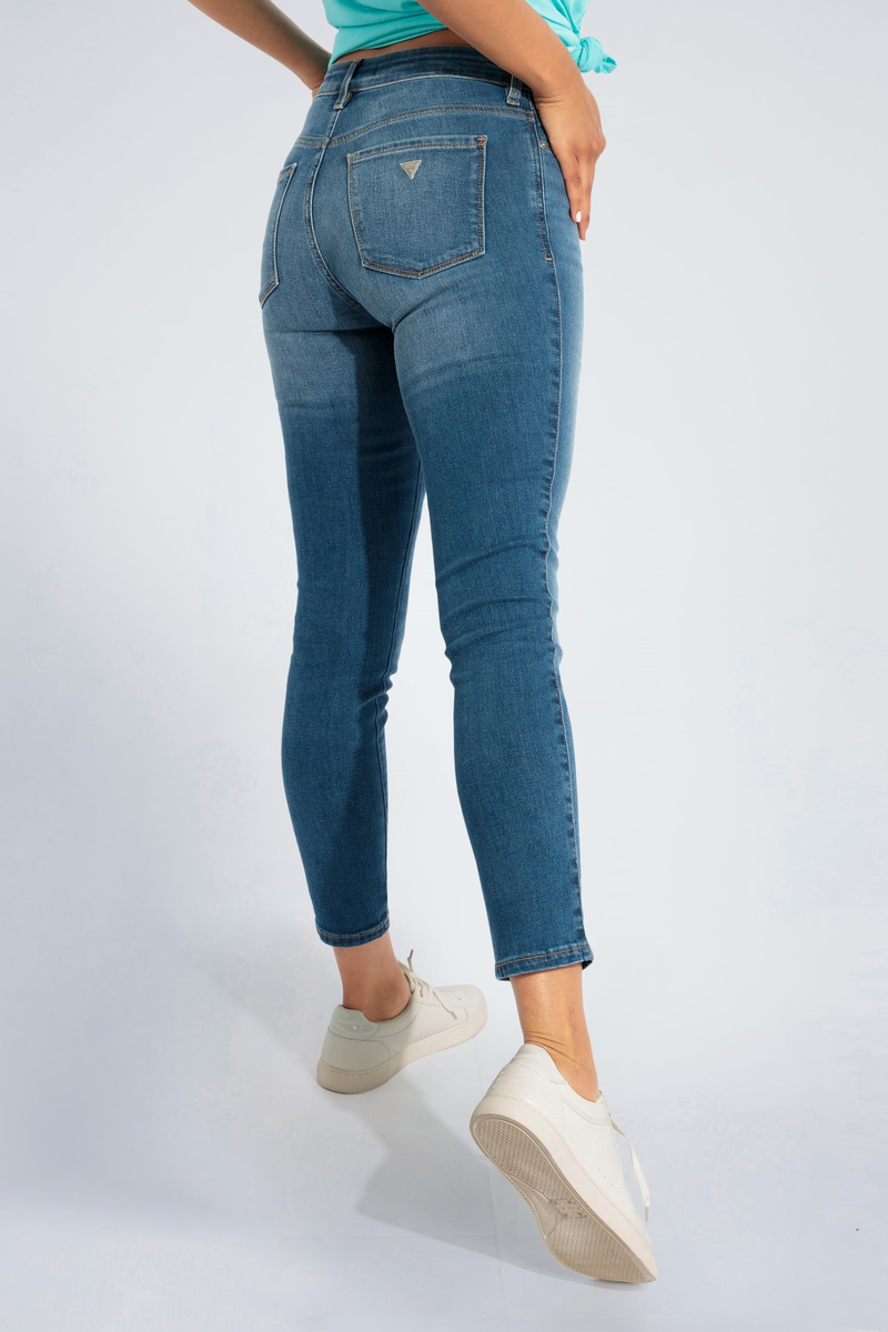 Curve Mid Rise Denim - Blue