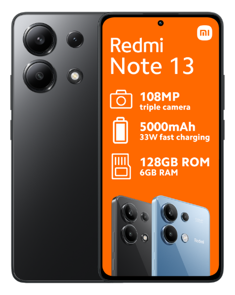 Note 13 128GB Dual Sim Black Cellphone