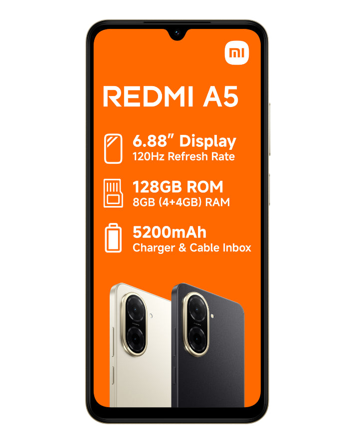 Redmi A5 128GB Dual Sim Gold Cellphone