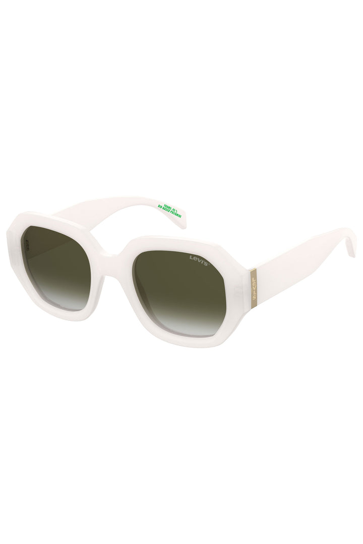 Green Shaded Sunglasses - White