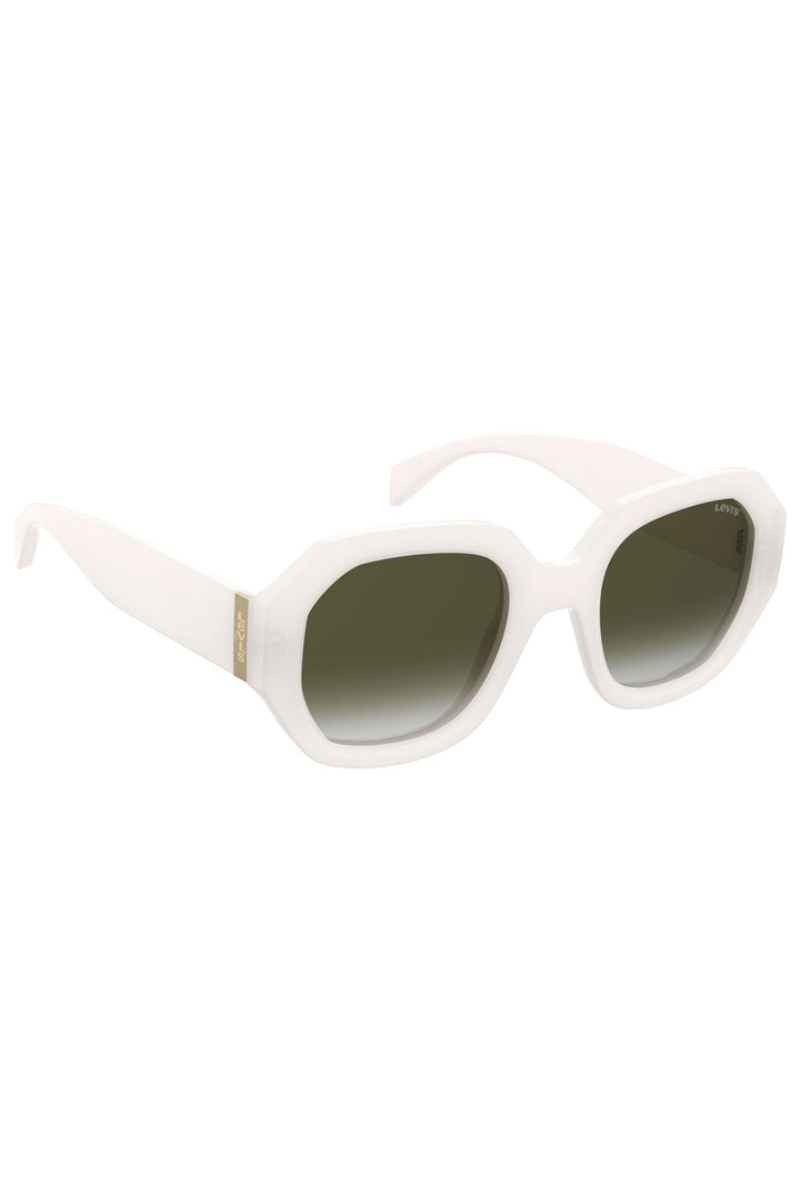 Green Shaded Sunglasses - White