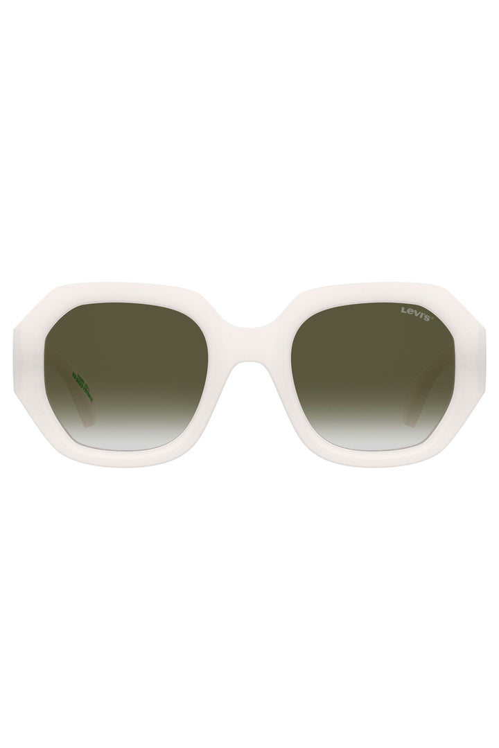 Green Shaded Sunglasses - White