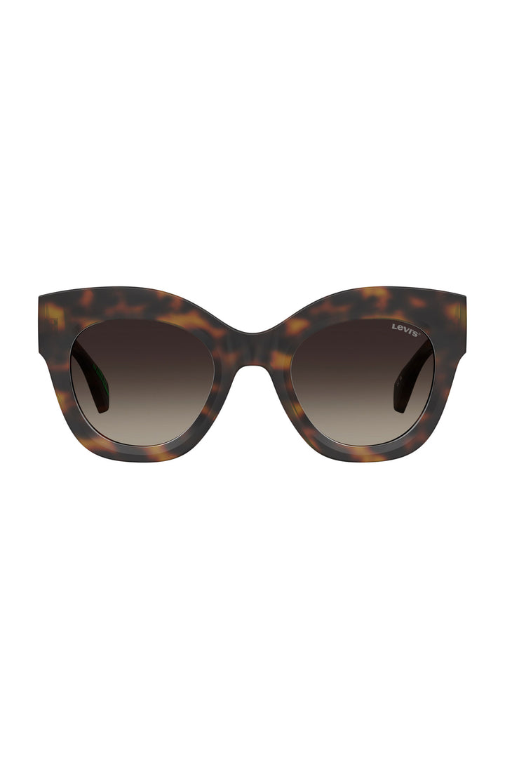 Gradient Lens Sunglasses - Brown