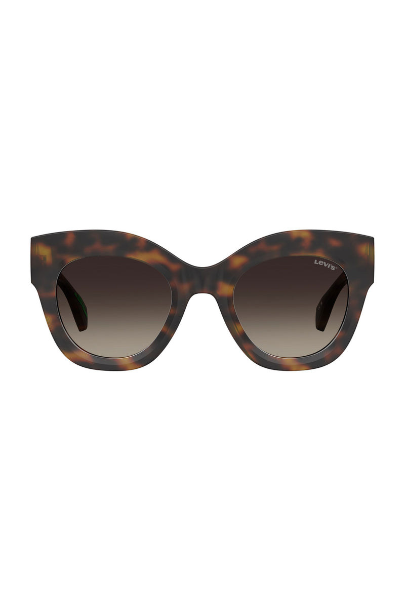 Gradient Lens Sunglasses - Brown