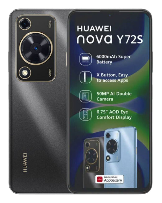 Nova Y72S 8GB + 128GB Black Cellphone
