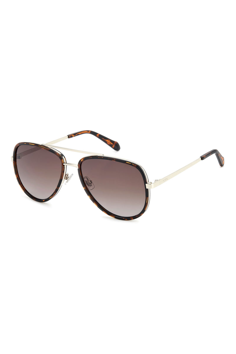 Havana Aviator Sunglasses - Brown