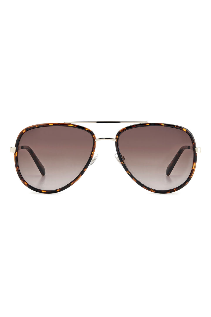 Havana Aviator Sunglasses - Brown