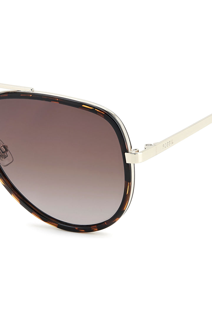 Havana Aviator Sunglasses - Brown