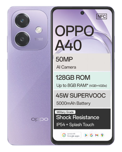 A40 Dual Sim Purple Cellphone