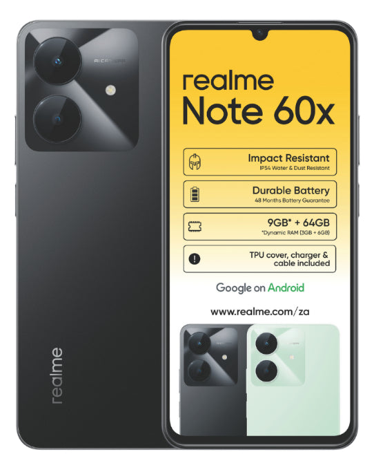 Note 60X Dual Sim Black Cellphone – Edgars