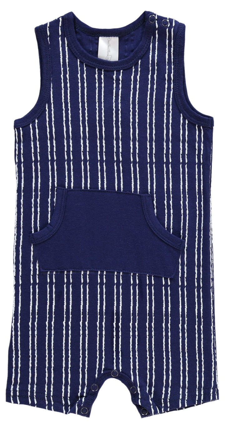 Sleeveless Stripe Romper