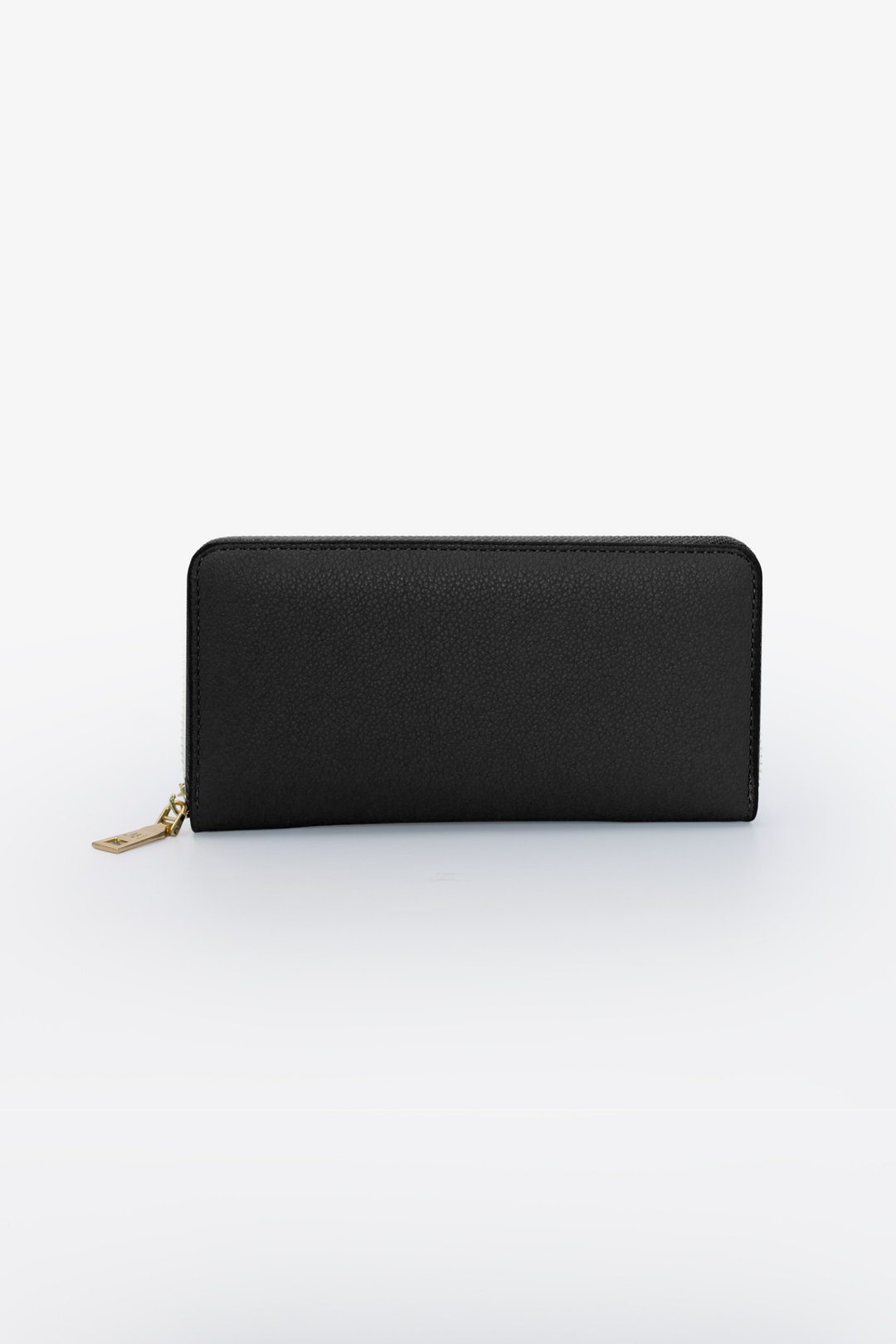 Charlotte Light Text Zip Around Purse - Black