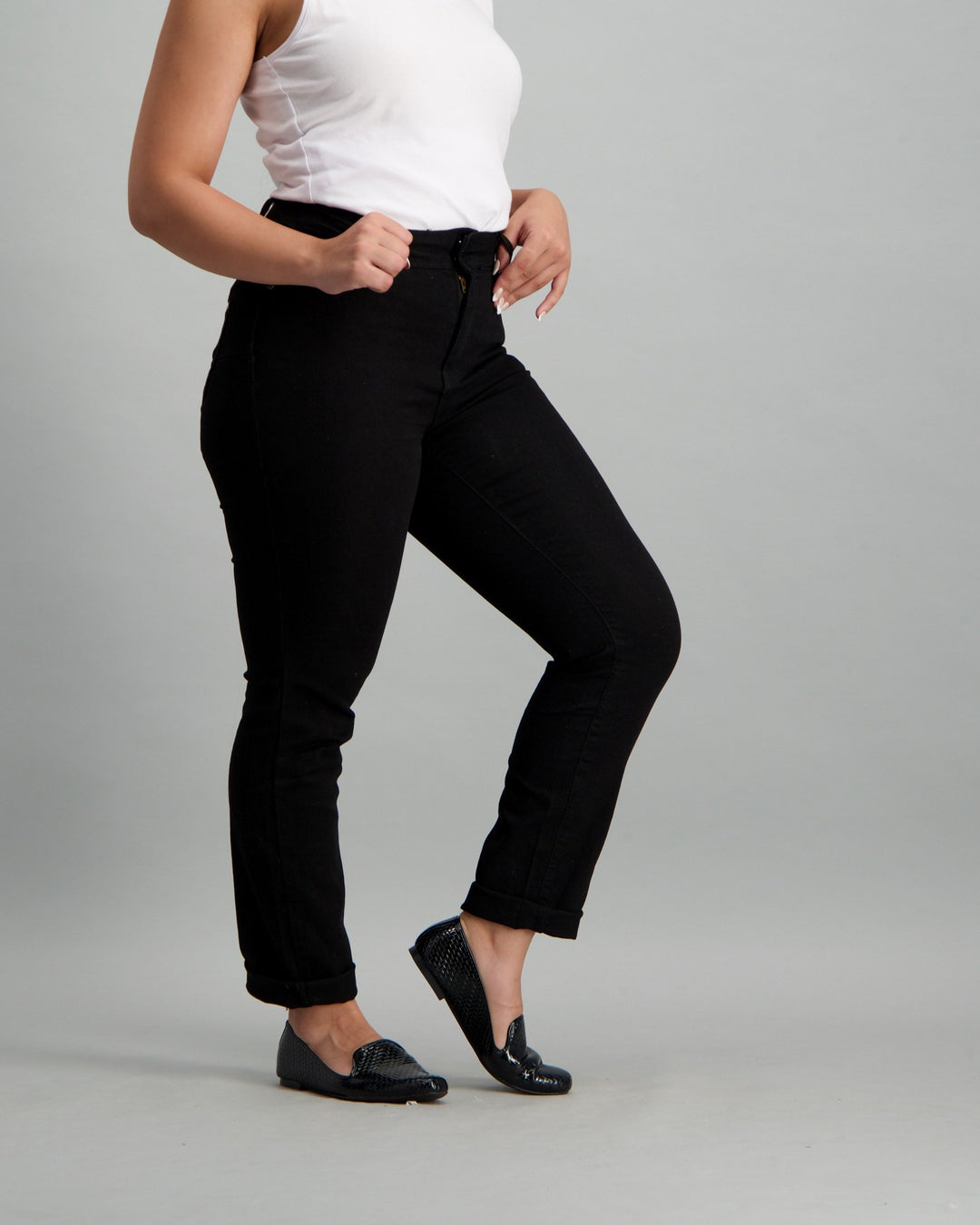 Ladies Black Slim Fit Denim Jean