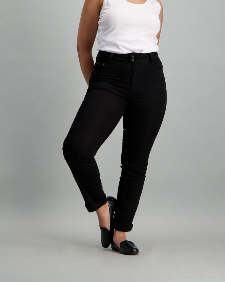Ladies Black Slim Fit Denim Jean