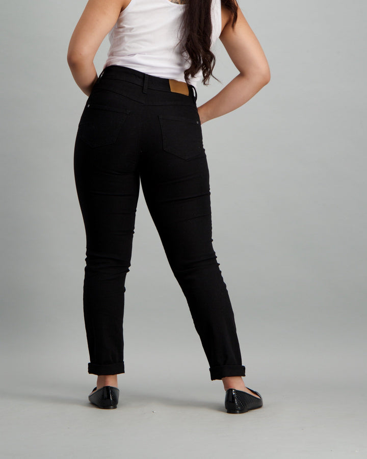 Ladies Black Slim Fit Denim Jean