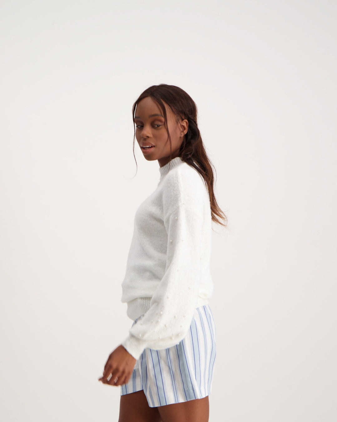 Ladies-Pearl Knit Jumper