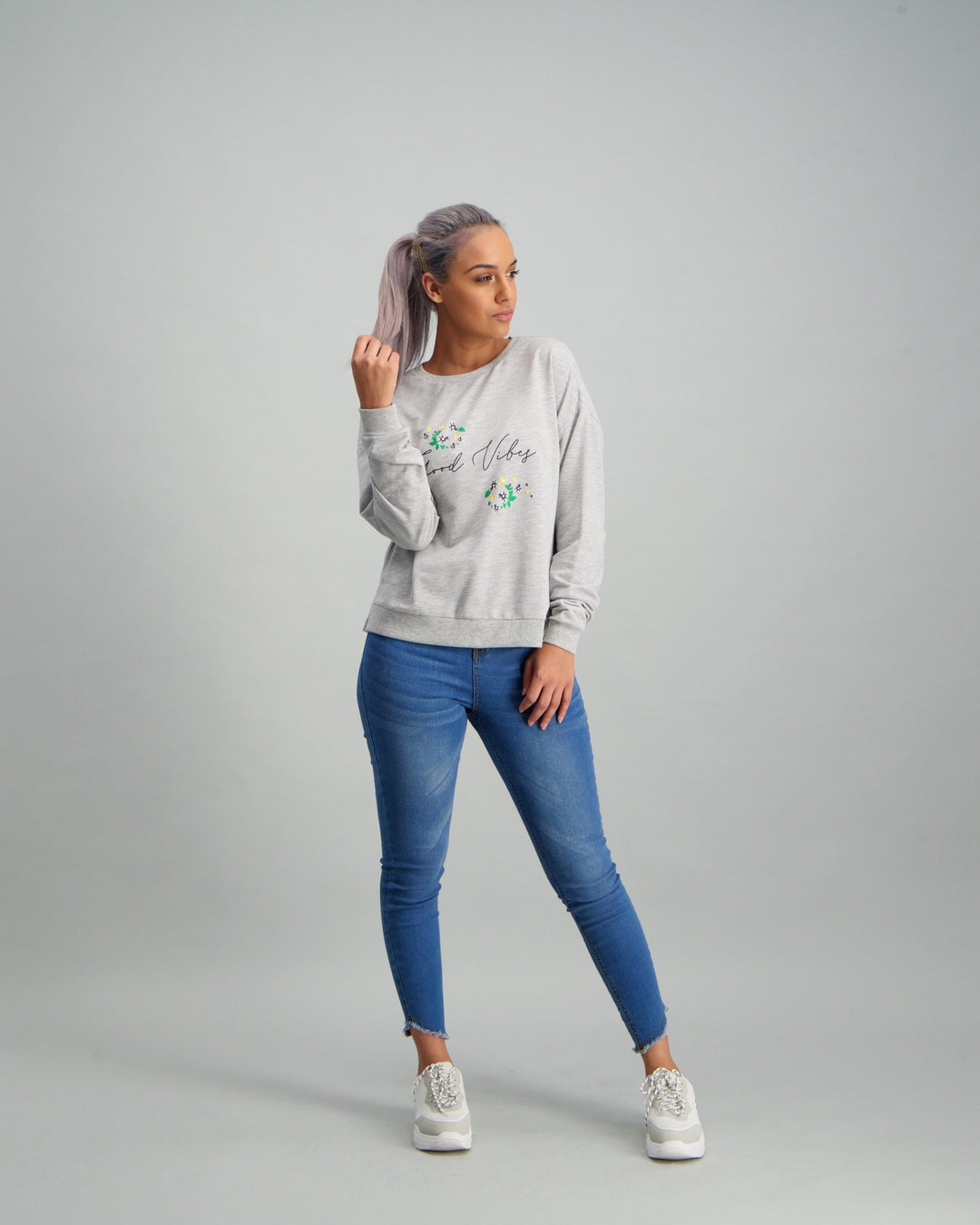 Ladies Fleece Top - Grey
