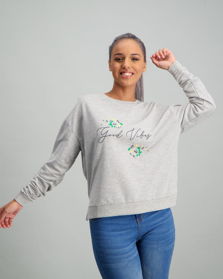 Ladies Fleece Top - Grey