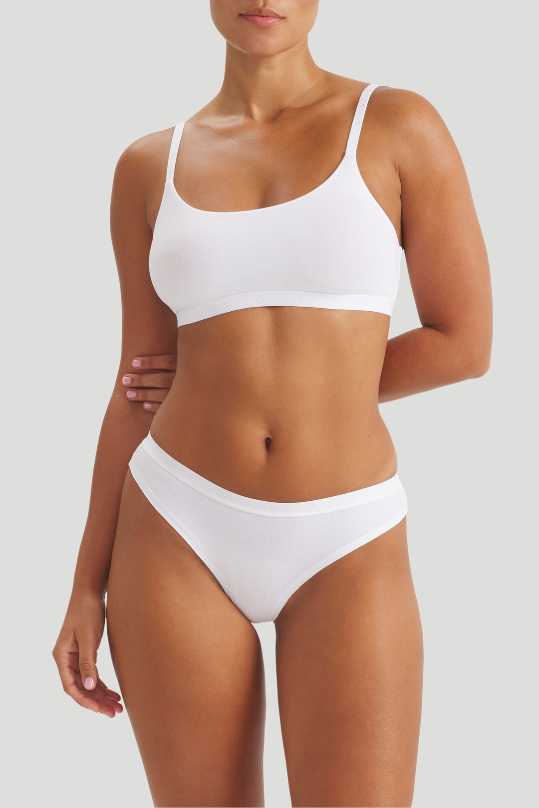 Scoop Bralette - White