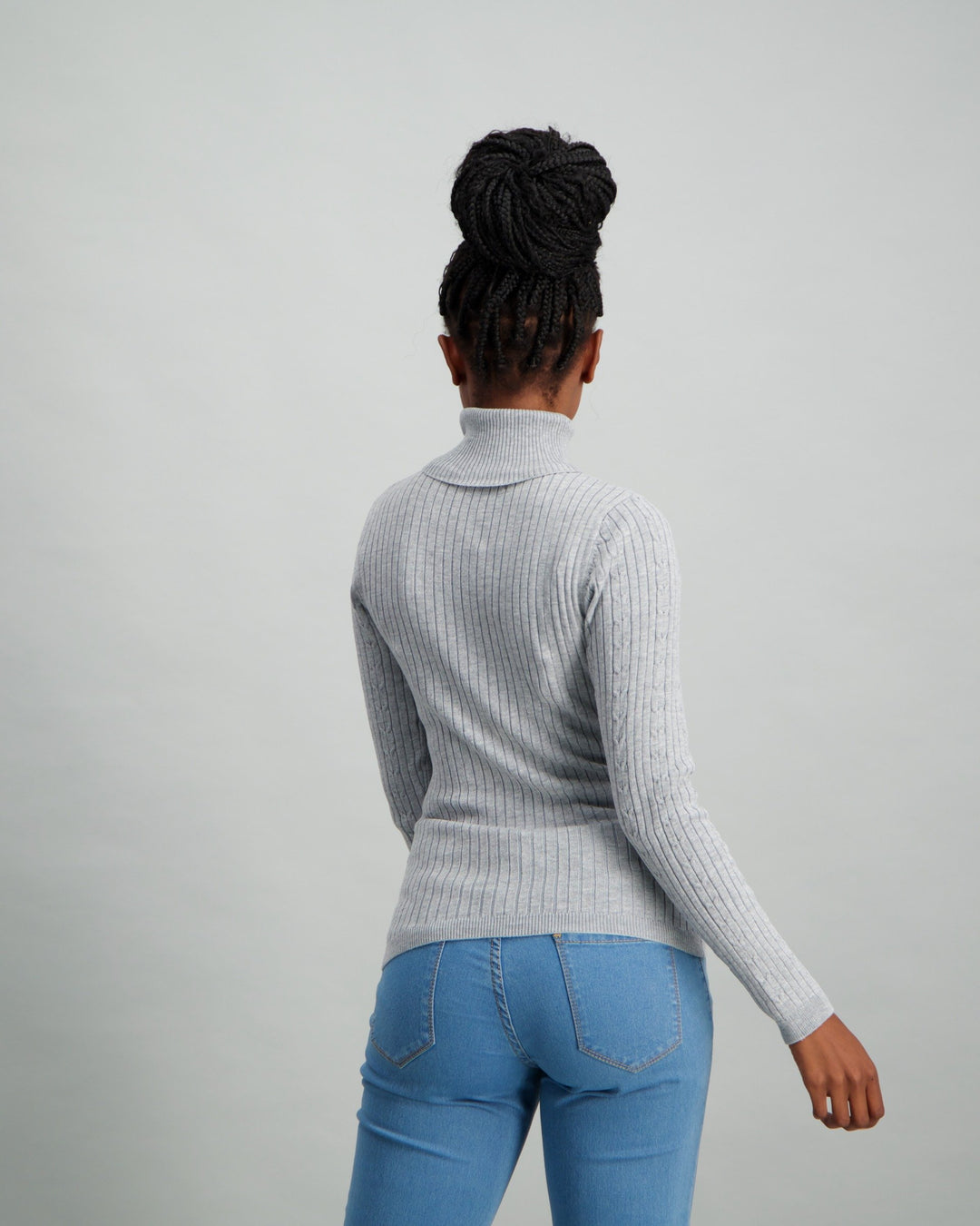 Ladies Core Polo Neck - Grey
