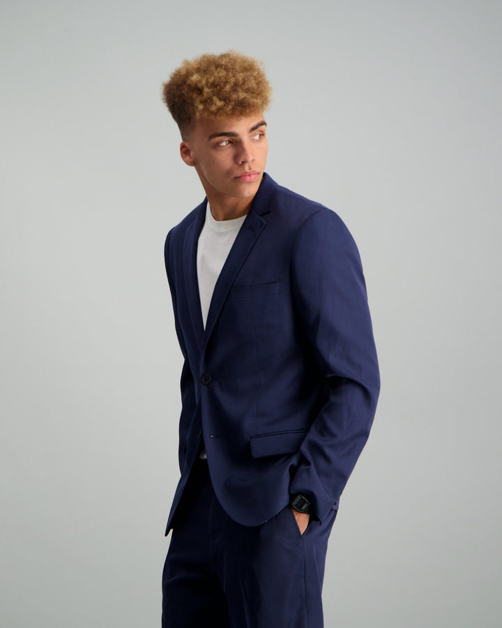Men's Skinny Fit Suit Jacket - Navy