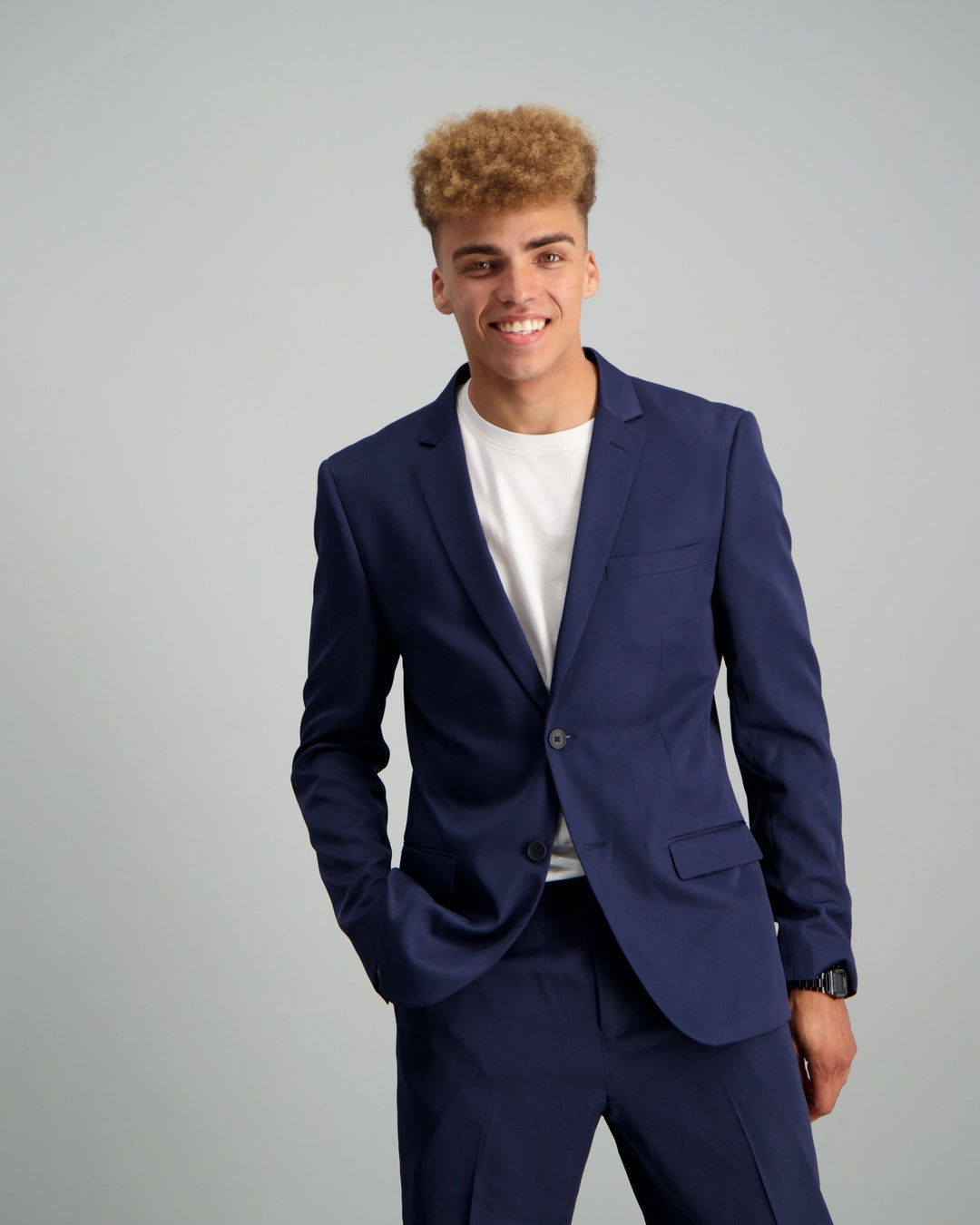 Men's Skinny Fit Suit Jacket - Navy