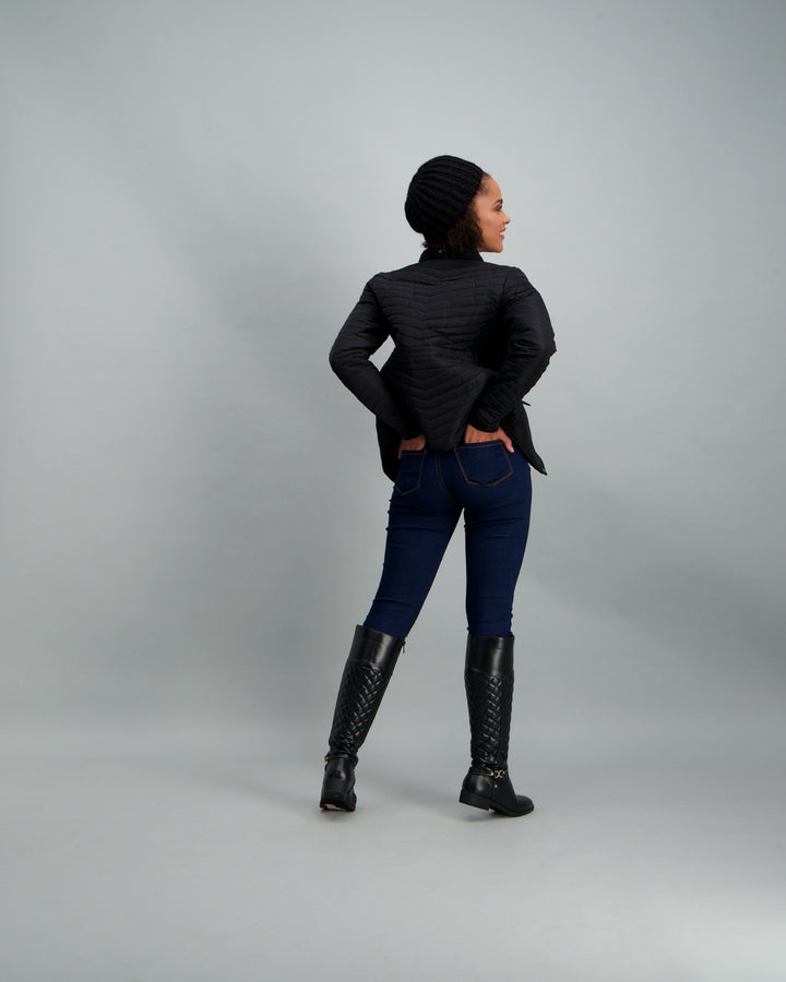 Ladies Basic Puffer Jacket - Black