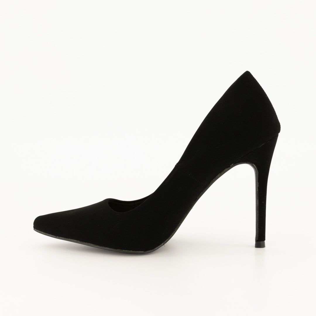 Ladies-Black Lamy Pointy Heel Shoe
