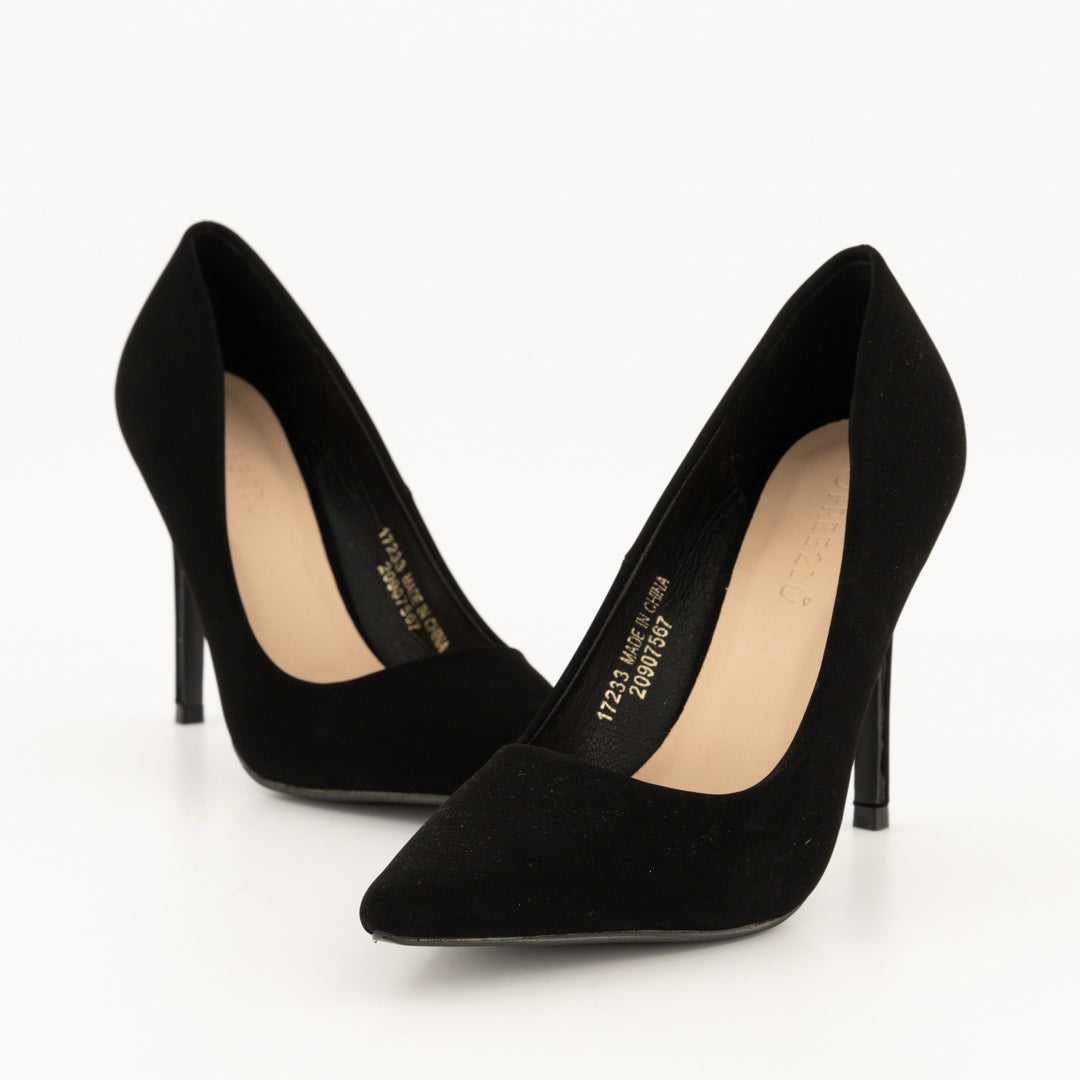 Ladies-Black Lamy Pointy Heel Shoe