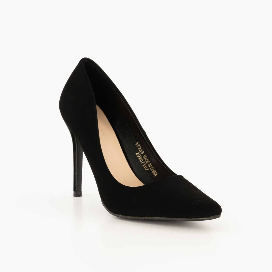 Ladies-Black Lamy Pointy Heel Shoe