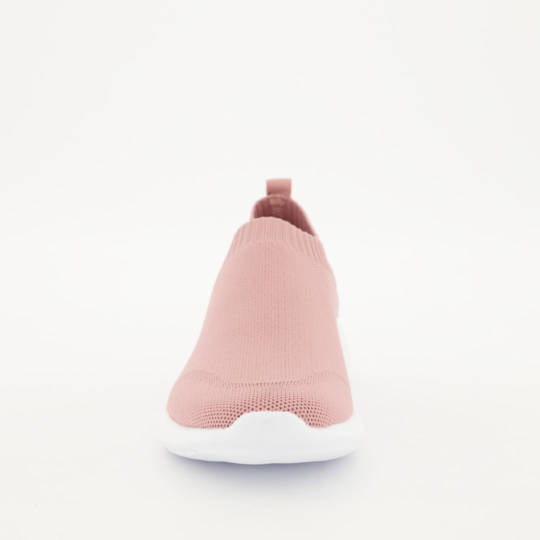Ladies Slip On Knit Sneaker - Blush