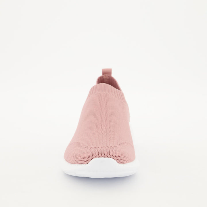 Ladies Slip On Knit Sneaker - Blush