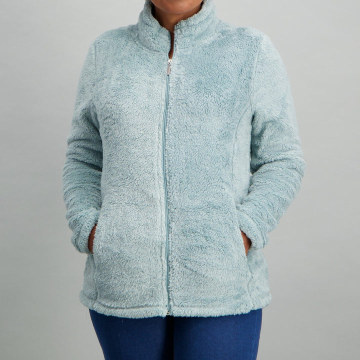 Ladies Basic Polar Fleece Jacket - Teal