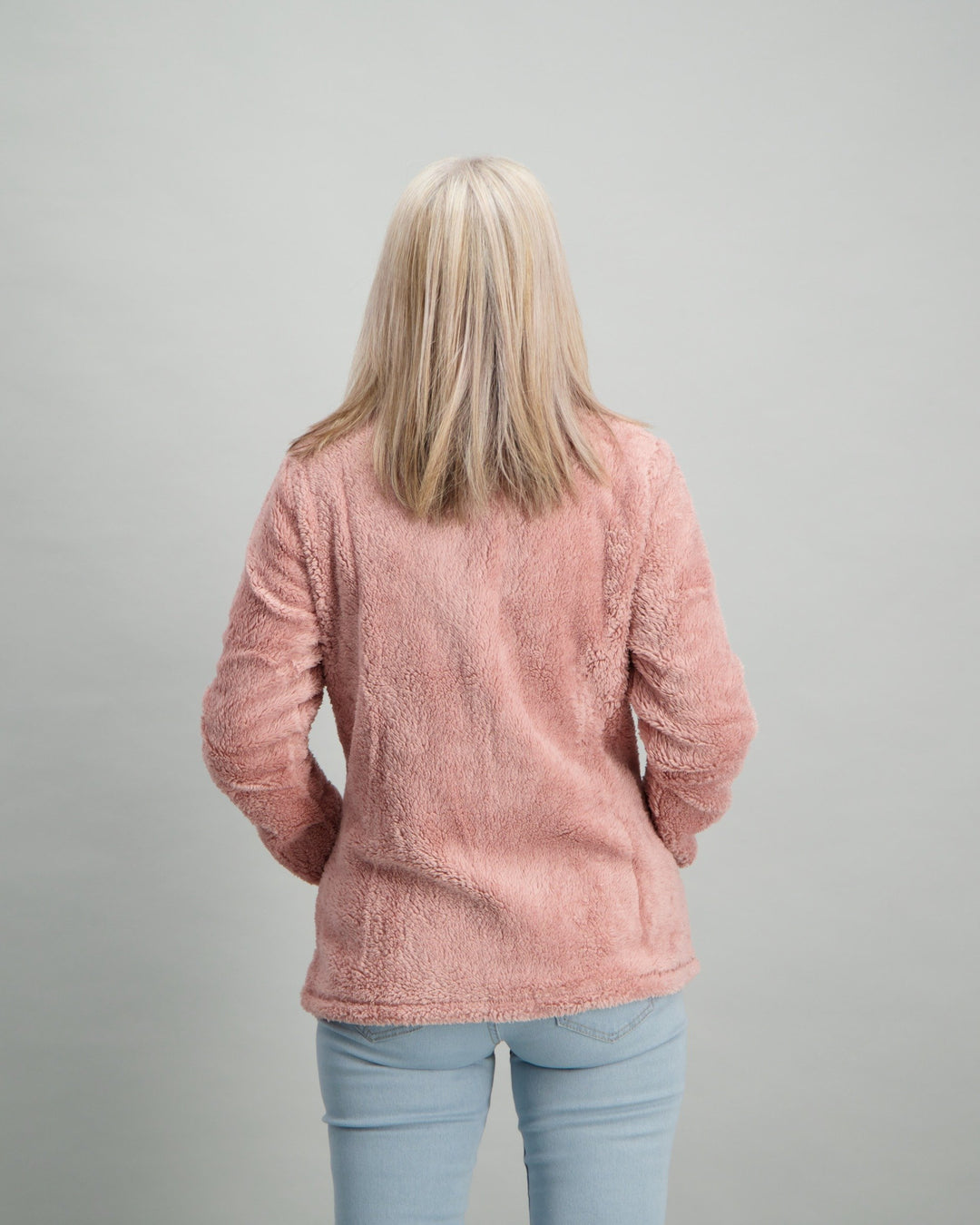 Ladies Fluffy Fleece Jacket - Pink