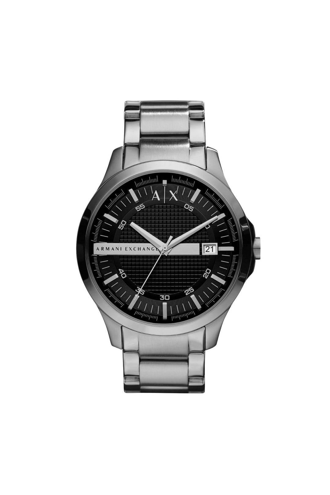 Mens Three-Hand Date Stainless Steel Watch