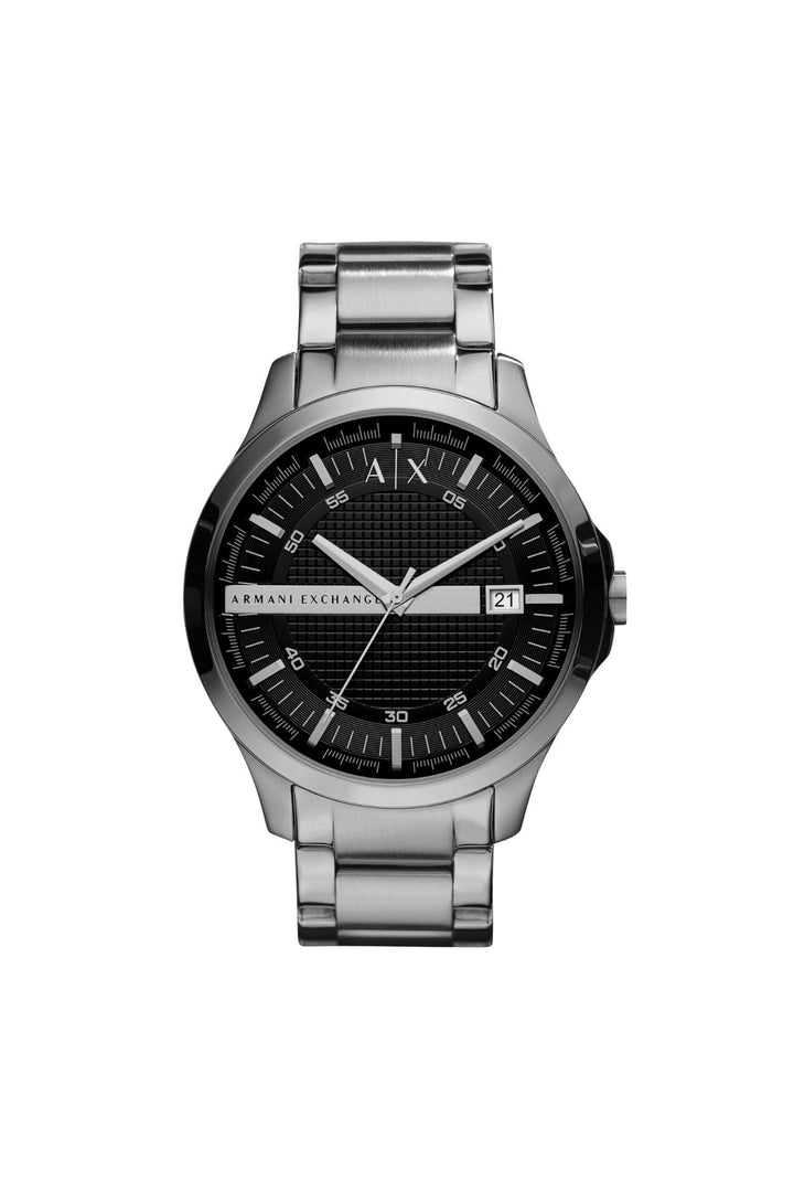 Mens Three-Hand Date Stainless Steel Watch