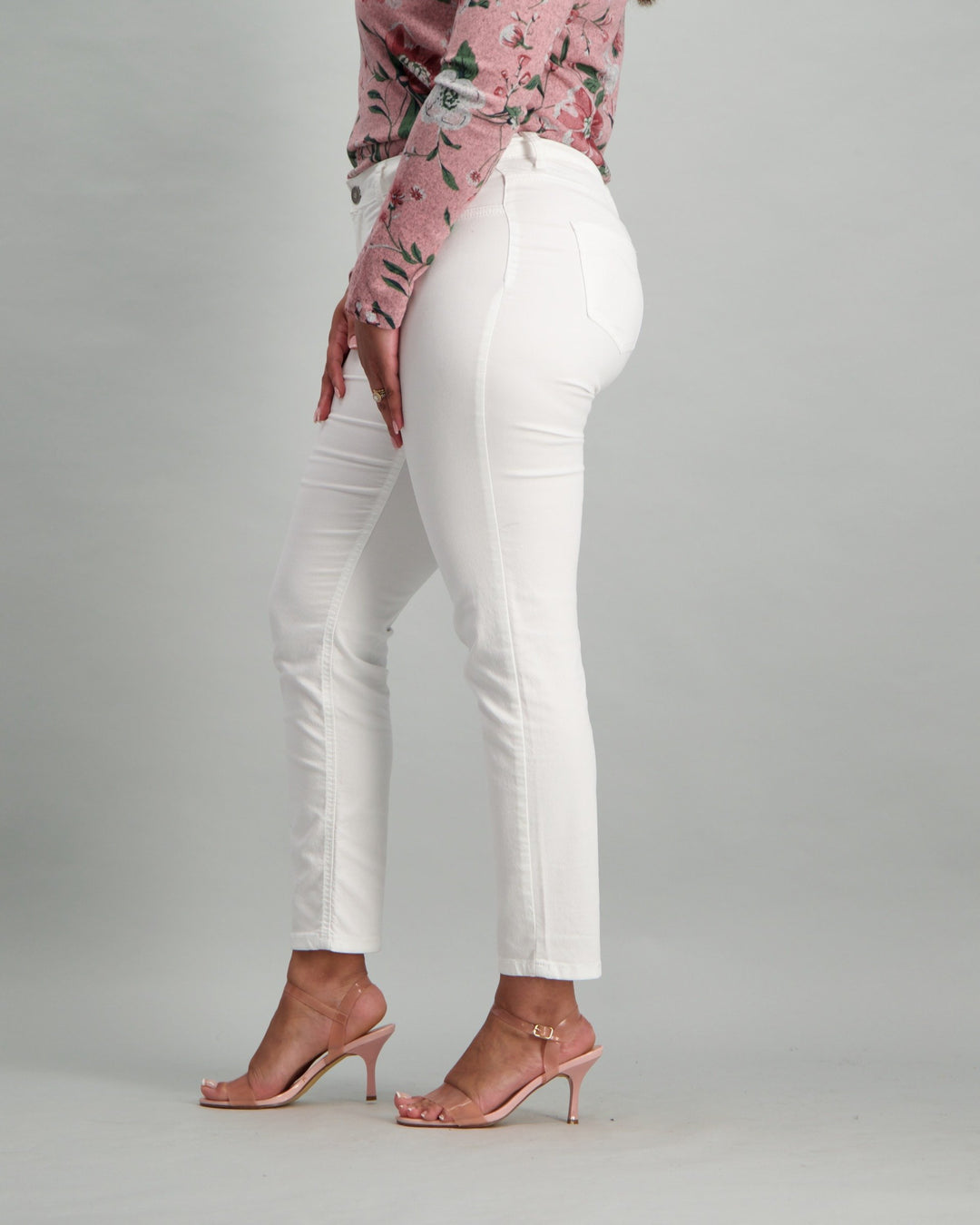 Ladies Stretch Pants - White