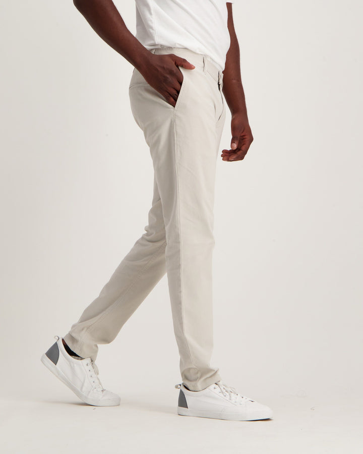 Men's Skinny Stretch Chino Pant - Light Stone