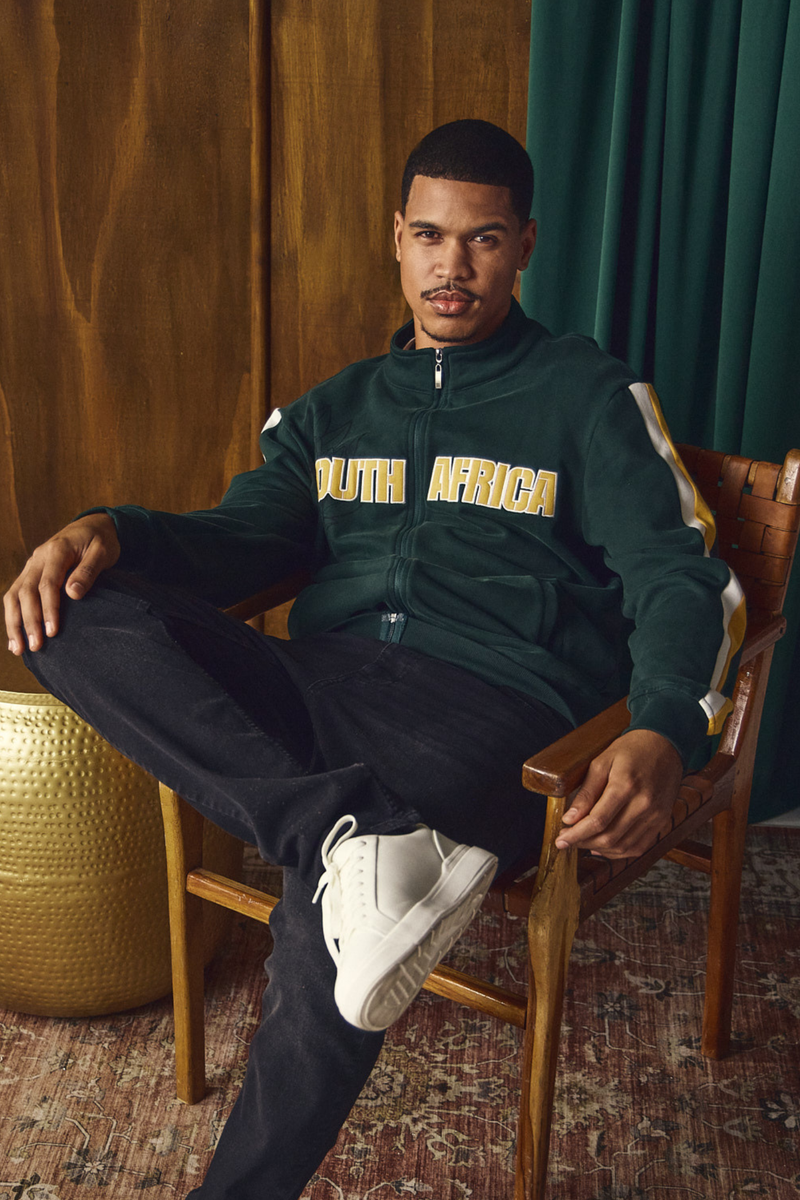 SA Supporters Zip Thru Fleece Top - Dark Green